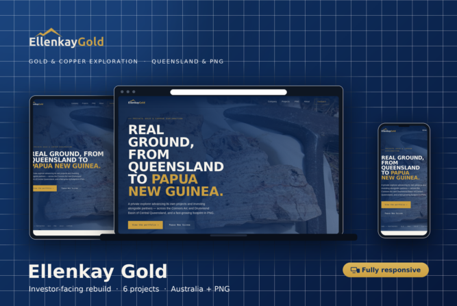 Ellenaky Gold Web Design