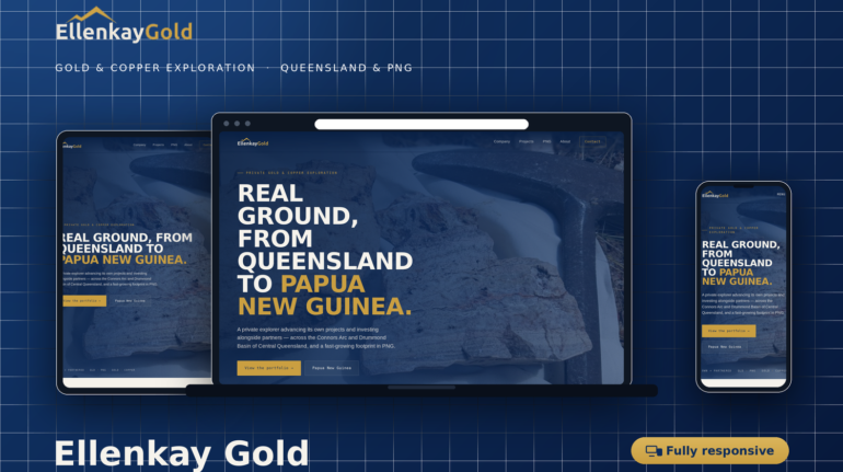 Ellenaky Gold Web Design