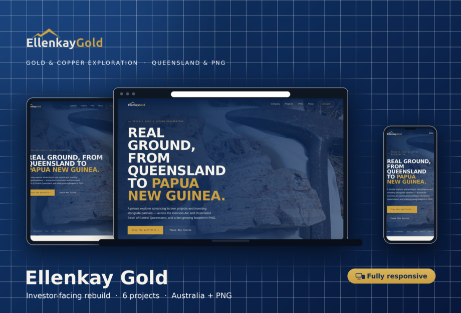 Ellenaky Gold Web Design