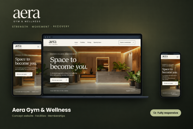 Aera Gym Website