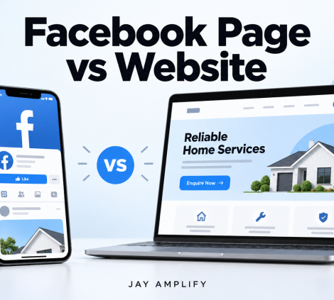 Facebook page vs website